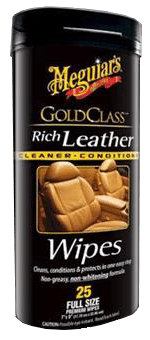 Meguiar's Gold Class Rich Leather Wipes - Carlevel AB - Fordon och delar > Fordonsunderhåll > Bilvård