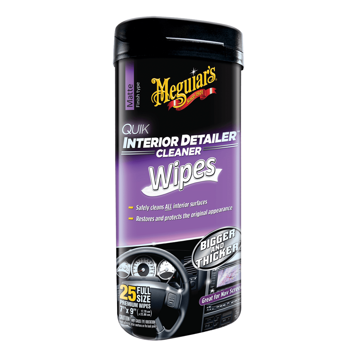 Meguiar's Quik Interior Detailer Wipes - Carlevel AB - Fordon och delar > Fordonsunderhåll > Bilvård