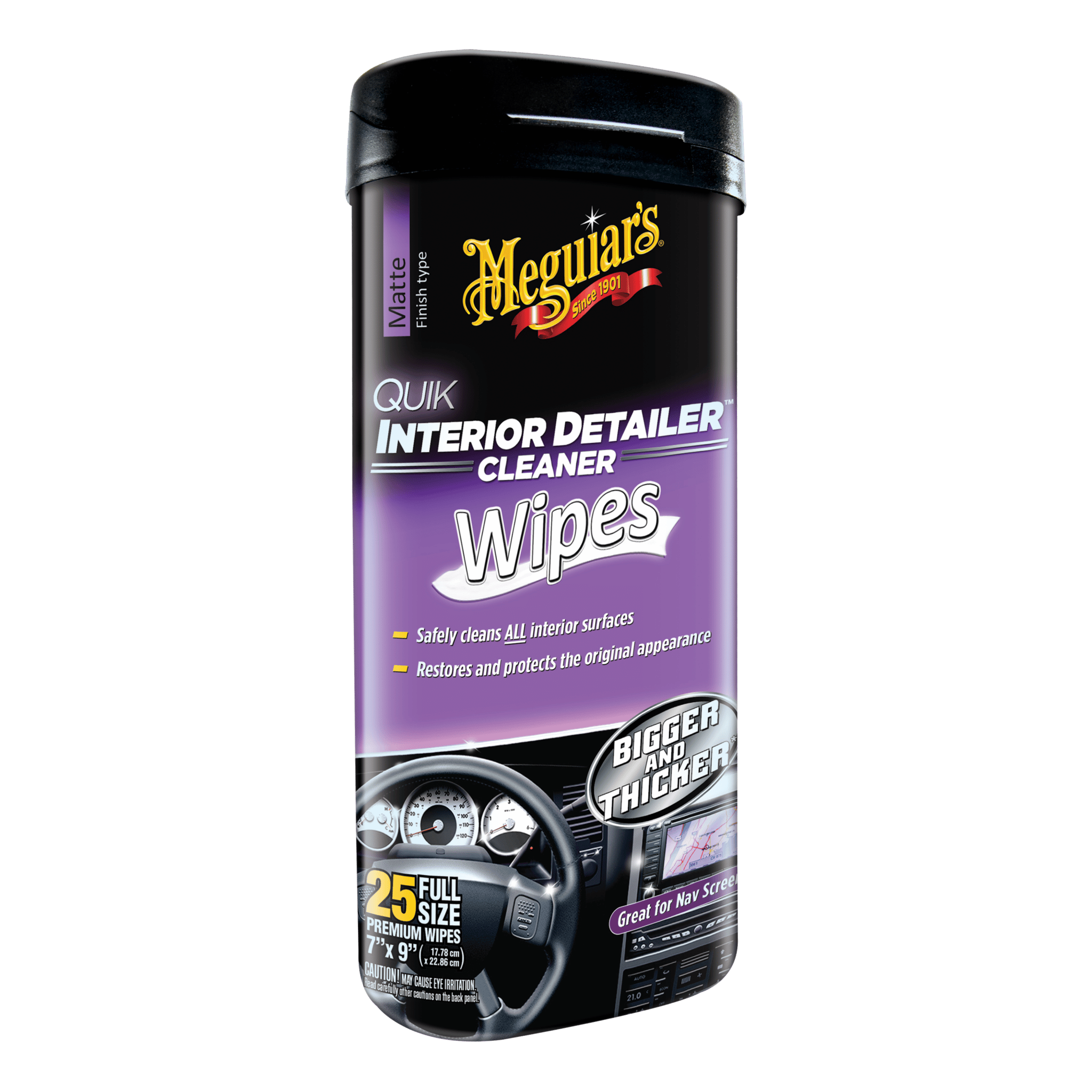 Meguiar's Quik Interior Detailer Wipes - Carlevel AB - Fordon och delar > Fordonsunderhåll > Bilvård