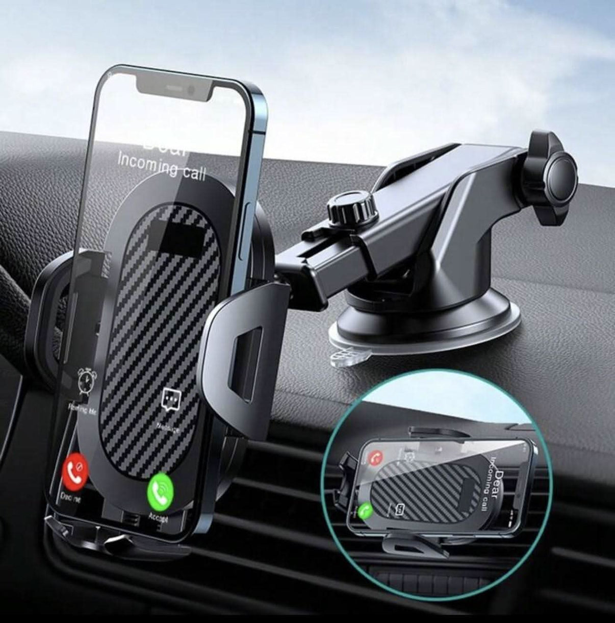 Mobilhållare bil med sugkopp – Universal för biltelefoner - Carlevel AB - Fordon och delar > Fordonstillbehör