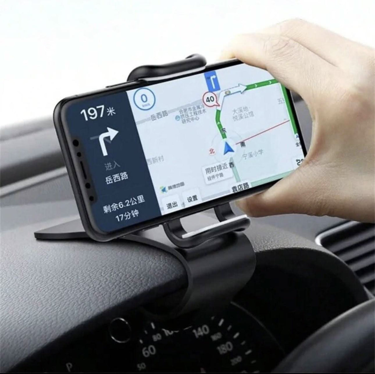 Mobiltelefonhållare för Instrumentpanel – Kompatibel med iPhone, Huawei, Xiaomi & Samsung - Carlevel - 