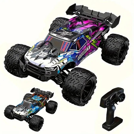 Monstertruck 40km/h RC Bil 1:16 – LED USB-laddning Offroad 4WD – produktbild framifrån | Carlevel