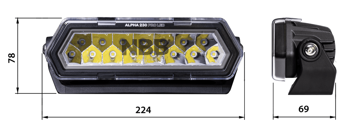 NBB Alpha 230 Pro LED extraljusramp - Carlevel AB - Fordon och delar > Fordonsdelar > Belysning > Extraljus