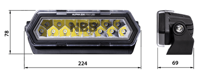 NBB Alpha 230 Pro LED extraljusramp - Carlevel AB - Fordon och delar > Fordonsdelar > Belysning > Extraljus