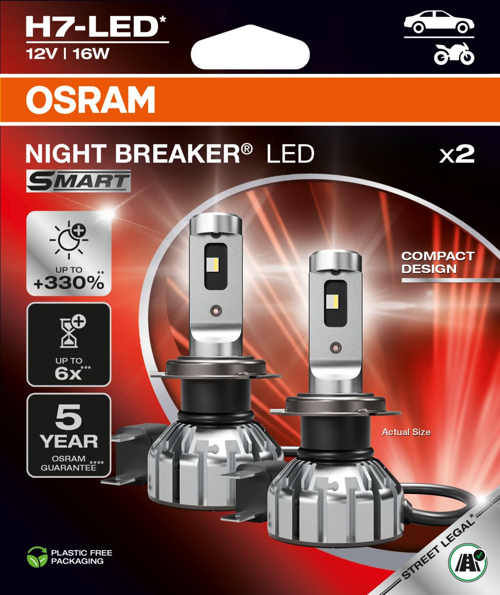 NIGHT BREAKER LED SMART H7 – Street Legal - Carlevel AB - Fordon och delar > Fordonsdelar > Belysning > Halvljus