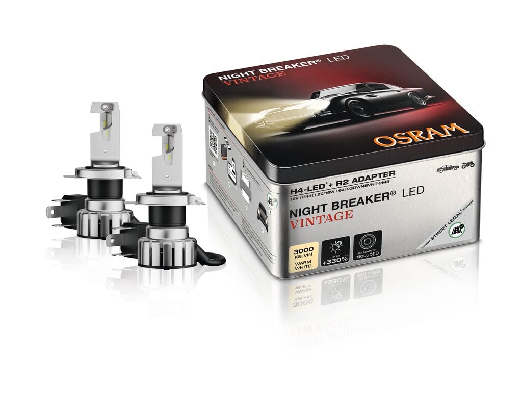 NIGHT BREAKER LED VINTAGE H4 – Street Legal - Carlevel AB - Fordon och delar > Fordonsdelar > Belysning > Halvljus