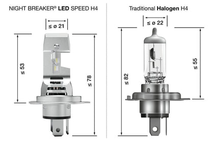 NIGHT BREAKER SPEED H4 450 – Street Legal - Carlevel AB - Fordon och delar > Fordonsdelar > Belysning > Halvljus