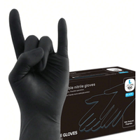Nitrilhandskar Svarta – 100 - pack, Perfekta för Bilmek & Underhåll - Carlevel - 