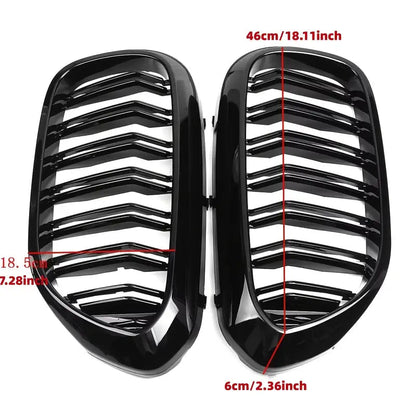 Njurgrill BMW 5-serie G30/G31/G38 2017–2020 – Glanssvart - Carlevel AB - Fordon och delar > Fordonstillbehör