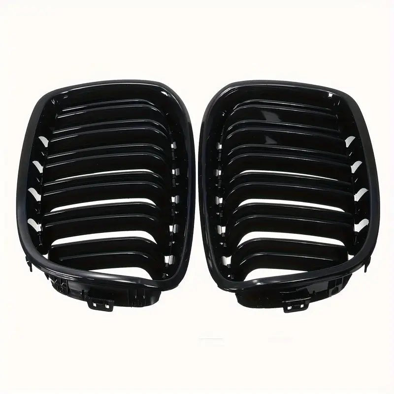 Njurgrill till BMW 1-serie F20/F21 2011–2014 – Glanssvart dubbel slits - Carlevel AB - Fordon och delar > Fordonstillbehör