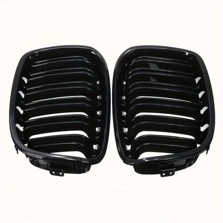 Njurgrill till BMW 1-serie F20/F21 2011–2014 – Glanssvart dubbel slits - Carlevel AB - Fordon och delar > Fordonstillbehör