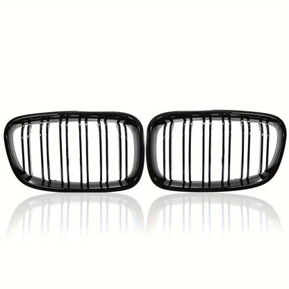 Njurgrill till BMW 1-serie F20/F21 2011–2014 – Glanssvart dubbel slits - Carlevel AB - Fordon och delar > Fordonstillbehör