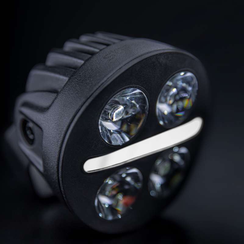 LED-ramp NUUK D-Line MC 3" 2540 lm E-godkänd – Vit/Gul Posljus – förpackning och innehåll | Carlevel