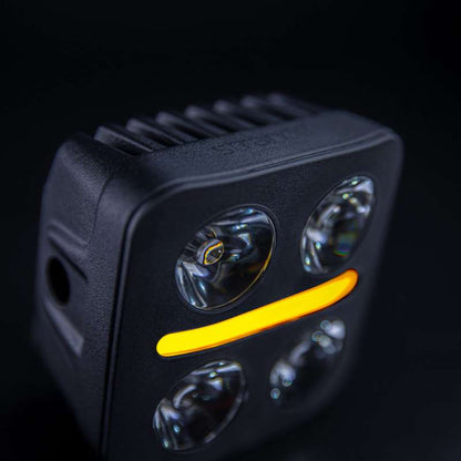 Extraljus NUUK D-Line QB 3" 2710 lm – Vit/Gul Posljus E-godkänd – i användning | Carlevel