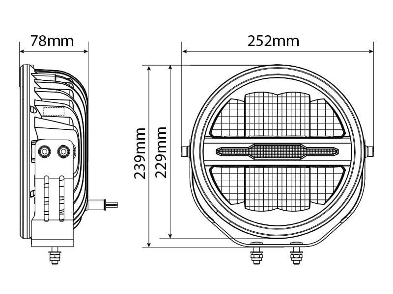 OPTIBEAM Extraljus Savage 9" - Carlevel AB - Fordon och delar > Fordonsdelar > Belysning > Extraljus