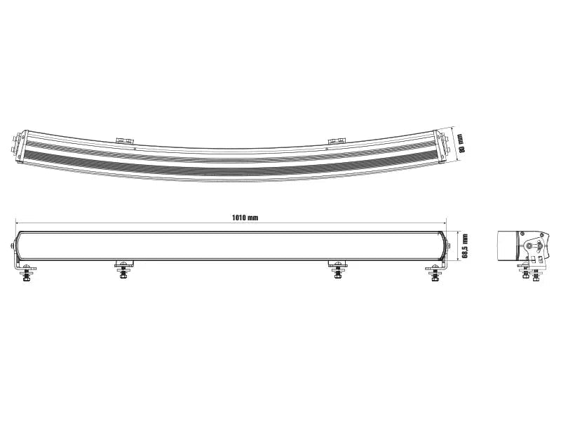 OPTIBEAM Super Captain Dual 1000 Curved - Carlevel AB - Fordon och delar > Fordonsdelar > Belysning > Extraljus