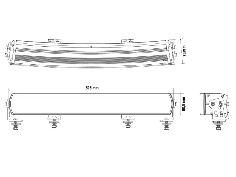 OPTIBEAM Super Captain Dual 600 Curved - Carlevel AB - Fordon och delar > Fordonsdelar > Belysning > Extraljus