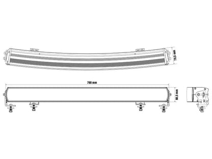 OPTIBEAM Super Captain Dual 800 Curved - Carlevel AB - Fordon och delar > Fordonsdelar > Belysning > Extraljus