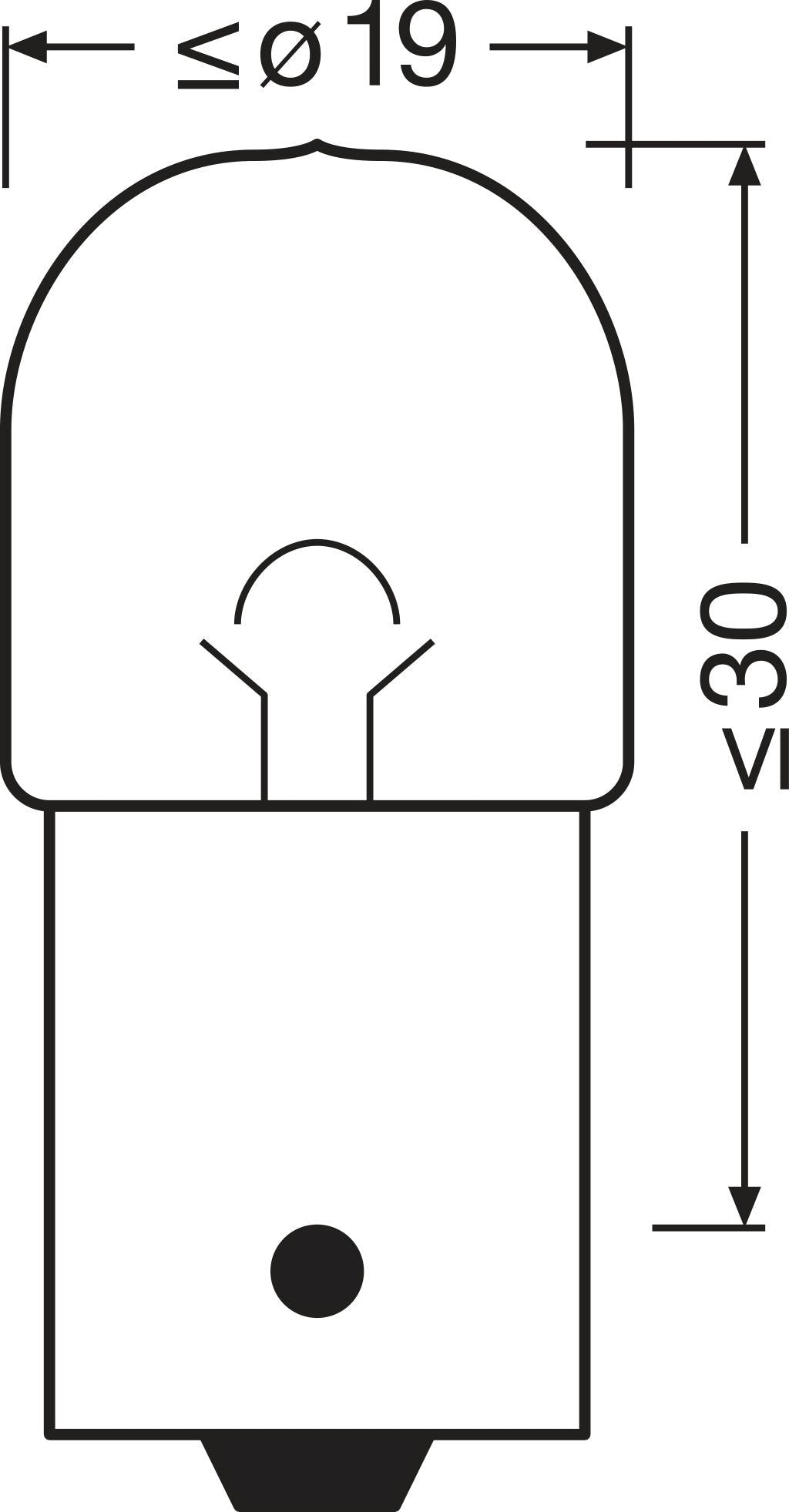 Osram – 5008 – METAL BASE R10W (UNPACKED) - Carlevel AB - Fordon och delar > Fordonstillbehör