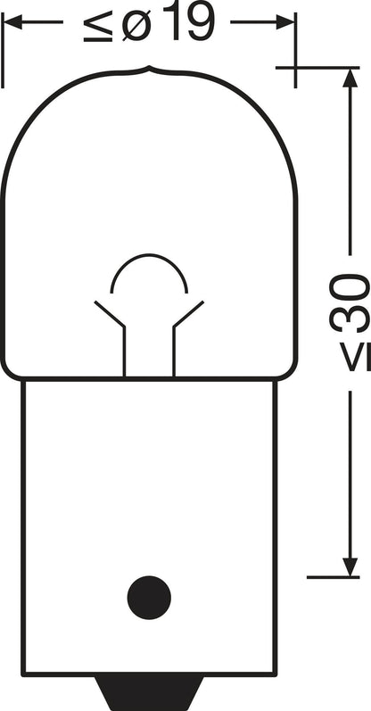 Osram – 5008 – METAL BASE R10W (UNPACKED) - Carlevel AB - Fordon och delar > Fordonstillbehör