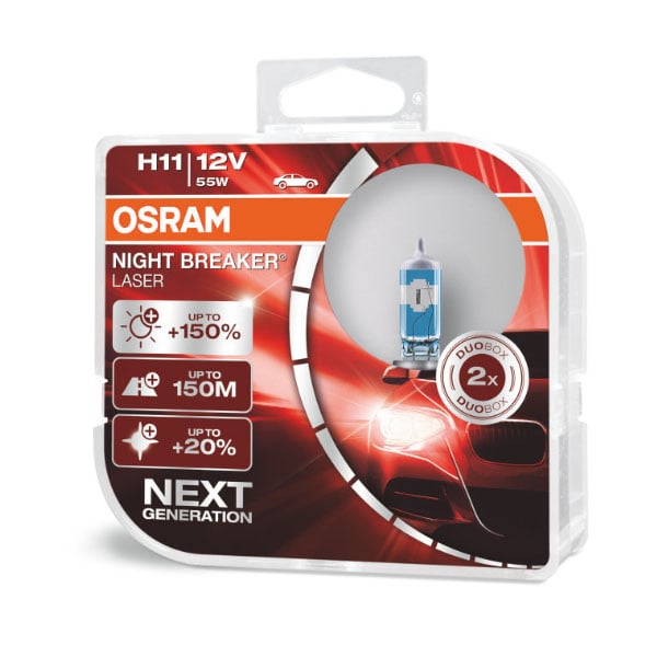 OSRAM H11 Night Breaker Laser - Carlevel AB - Fordon och delar > Fordonstillbehör