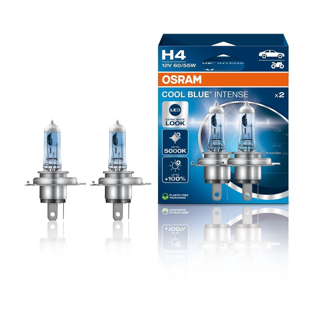 OSRAM – H4 COOL BLUE INTENSE – 2 – PACK - Carlevel AB - Fordon och delar > Fordonstillbehör