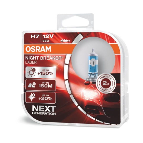 OSRAM H7 Night Breaker Laser - Carlevel AB - Fordon och delar > Fordonstillbehör