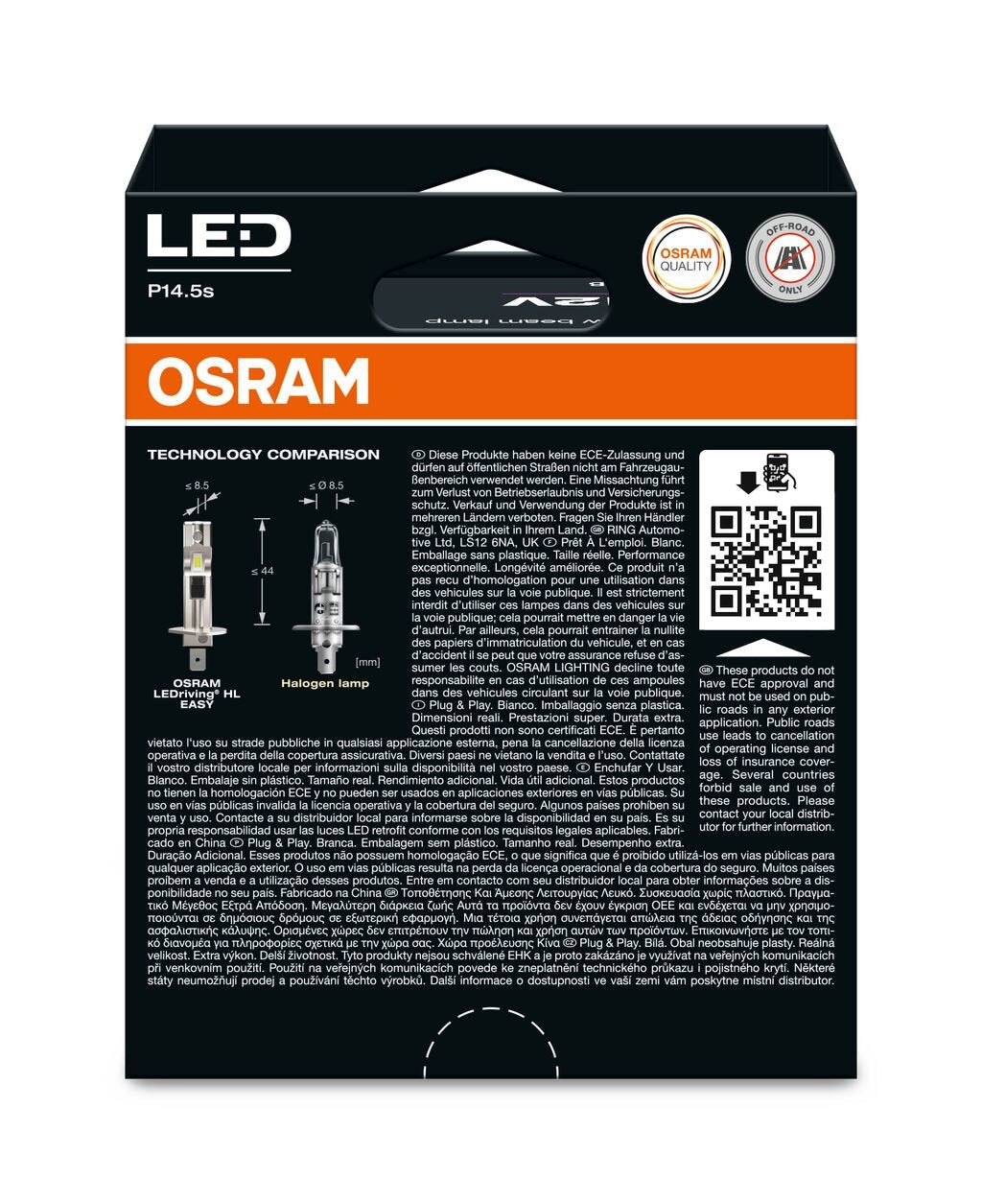 OSRAM LEDriving HL EASY H1 - Carlevel AB - Fordon och delar > Fordonsdelar > Belysning > Halvljus