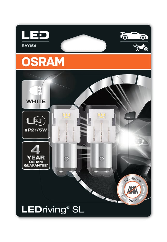 OSRAM LEDriving LEDlampa SL P21/5W - Carlevel AB - Fordon och delar > Fordonsdelar > Belysning
