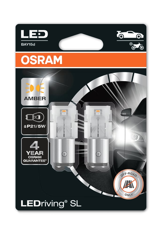 OSRAM LEDriving LEDlampa SL P21/5W - Carlevel AB - Fordon och delar > Fordonsdelar > Belysning