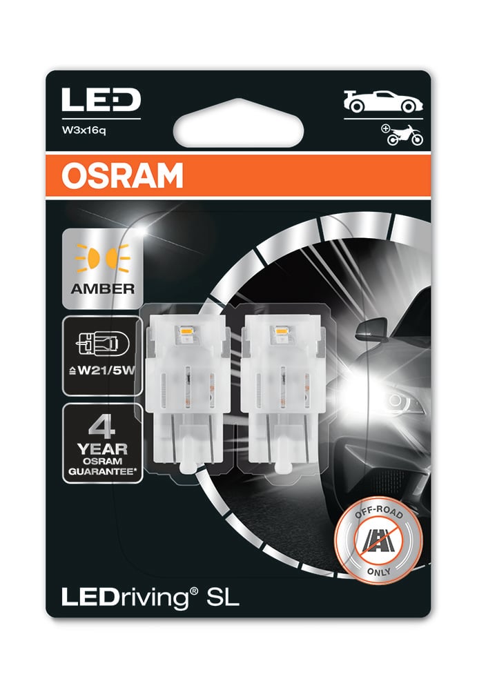 OSRAM LEDriving LEDlampa SL W21/5W - Carlevel AB - Fordon och delar > Fordonsdelar > Belysning