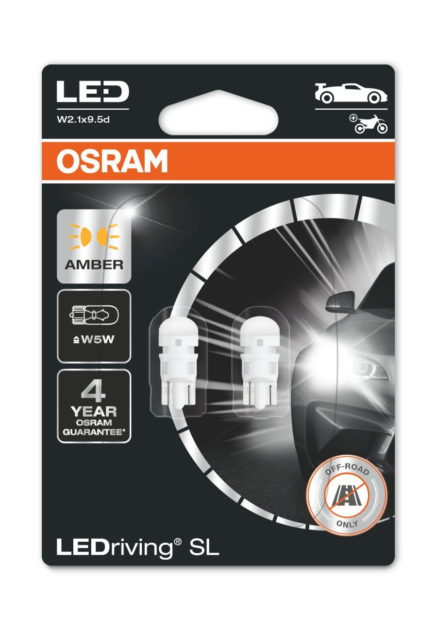 OSRAM LEDriving LEDlampa SL W5W - Carlevel AB - Fordon och delar > Fordonsdelar > Belysning