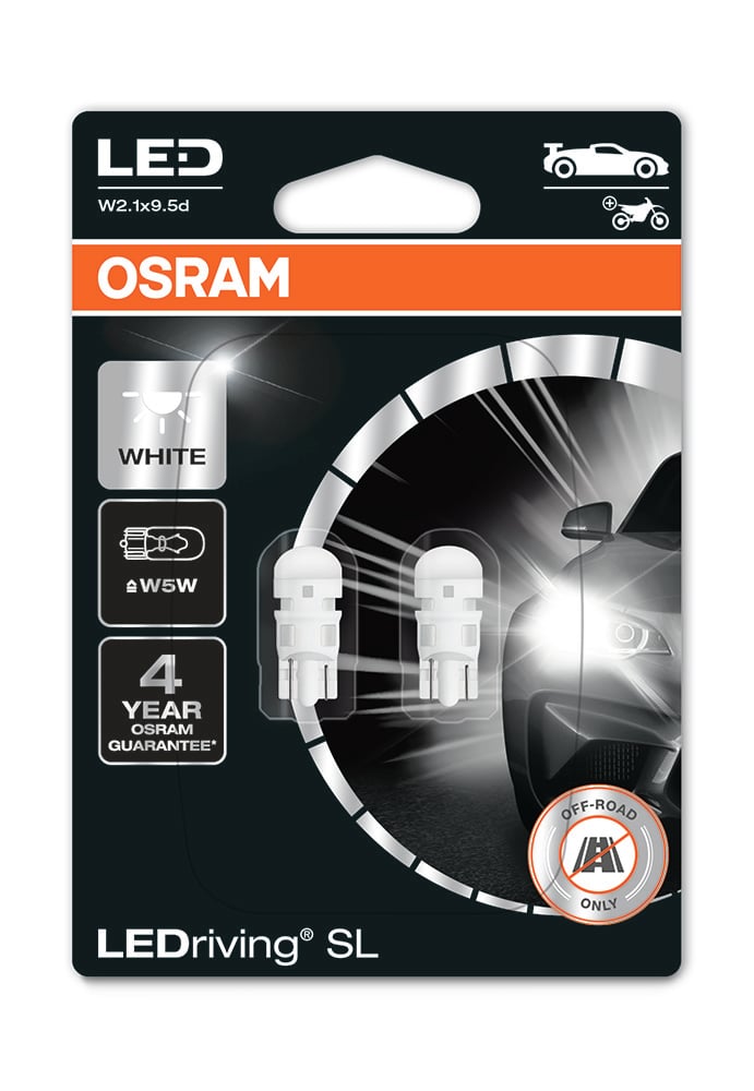 OSRAM LEDriving LEDlampa SL W5W - Carlevel AB - Fordon och delar > Fordonsdelar > Belysning