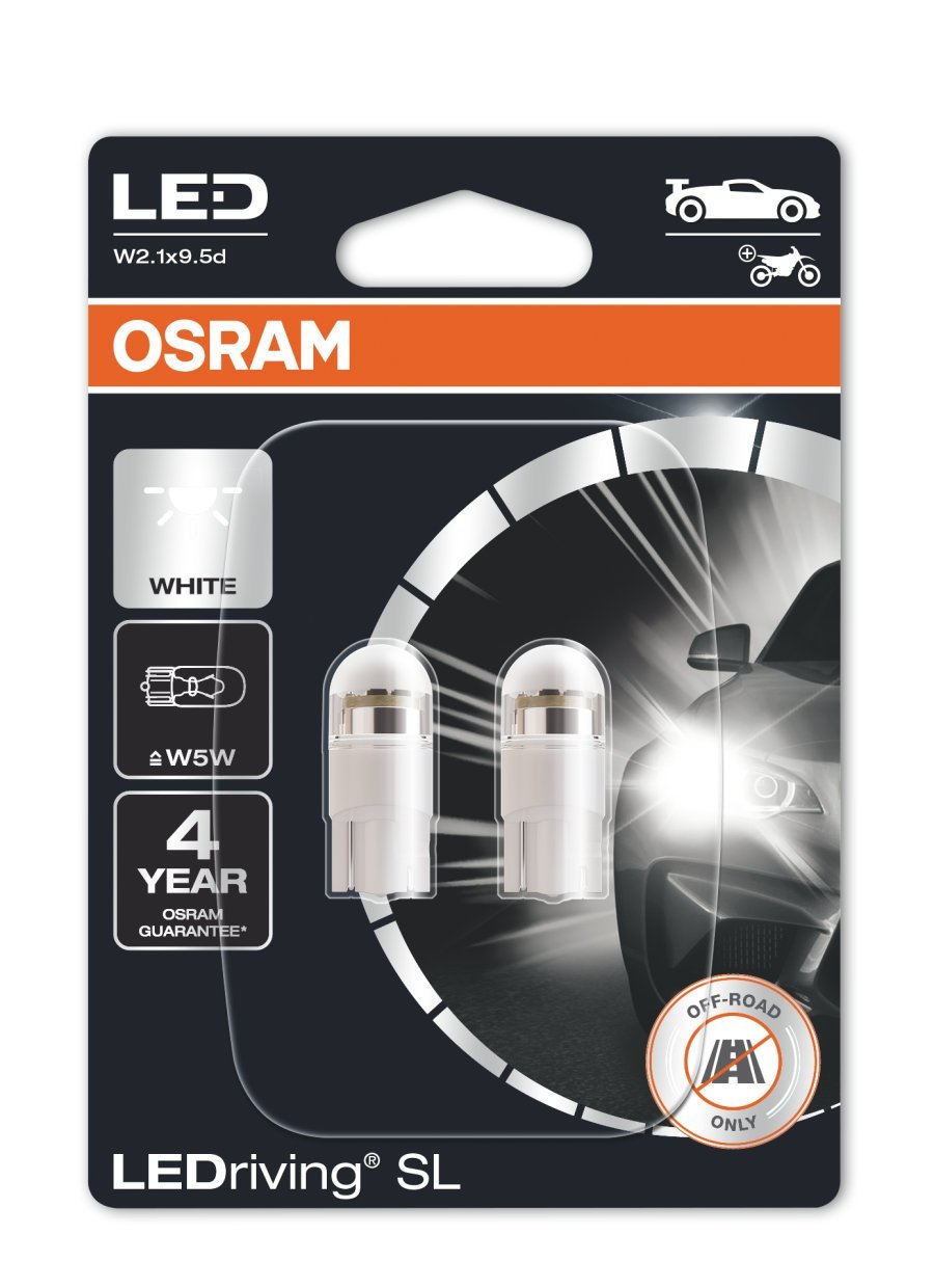 OSRAM LEDriving LEDlampa SL W5W - Carlevel AB - Fordon och delar > Fordonsdelar > Belysning