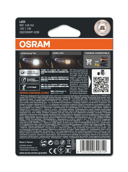 OSRAM LEDriving LEDlampa SL W5W - Carlevel AB - Fordon och delar > Fordonsdelar > Belysning