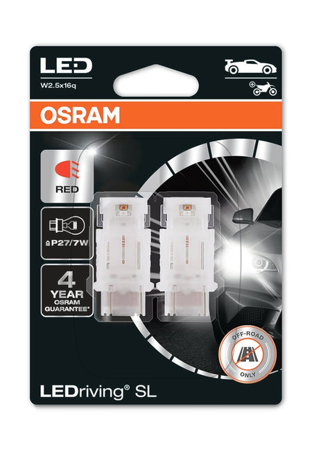 OSRAM LEDriving SL P27/7W Röd - Carlevel AB - Fordon och delar > Fordonstillbehör