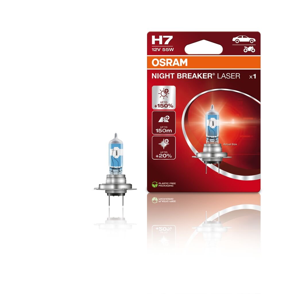 OSRAM Night Breaker Laser – H7 – 1 – PACK - Carlevel AB - Fordon och delar > Fordonstillbehör