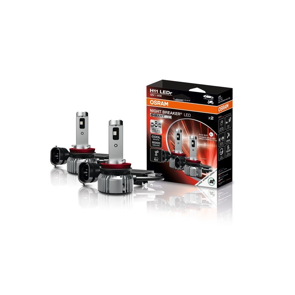 OSRAM NIGHT BREAKER LED SMART ECE – H11 - Carlevel AB - Fordon och delar > Fordonsdelar > Belysning > Halvljus
