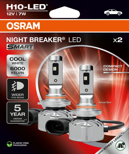 OSRAM NIGHT BREAKER LED SMART – H10 - Carlevel AB - Fordon och delar > Fordonsdelar > Belysning > Halvljus
