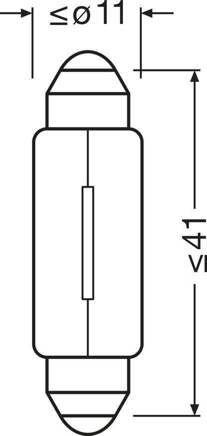 OSRAM ORIGINAL FESTOON – 5W – 12V - Carlevel AB - Fordon och delar > Fordonstillbehör