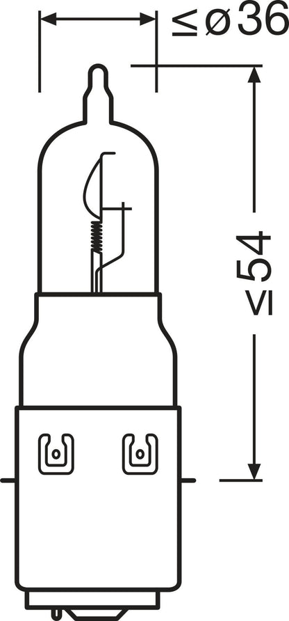 OSRAM ORIGINAL LINE – S2 – 12 V – 3535 W - Carlevel AB - Fordon och delar > Fordonstillbehör