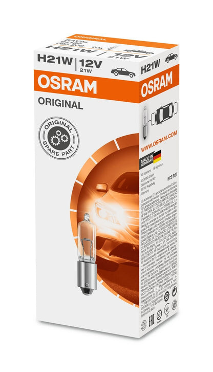 OSRAM ORIGINAL – METAL BASE – H21W – 12V - Carlevel AB - Fordon och delar > Fordonstillbehör