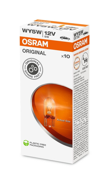OSRAM ORIGINAL – WEDGE BASE – WY5W – 12V - Carlevel AB - Fordon och delar > Fordonstillbehör