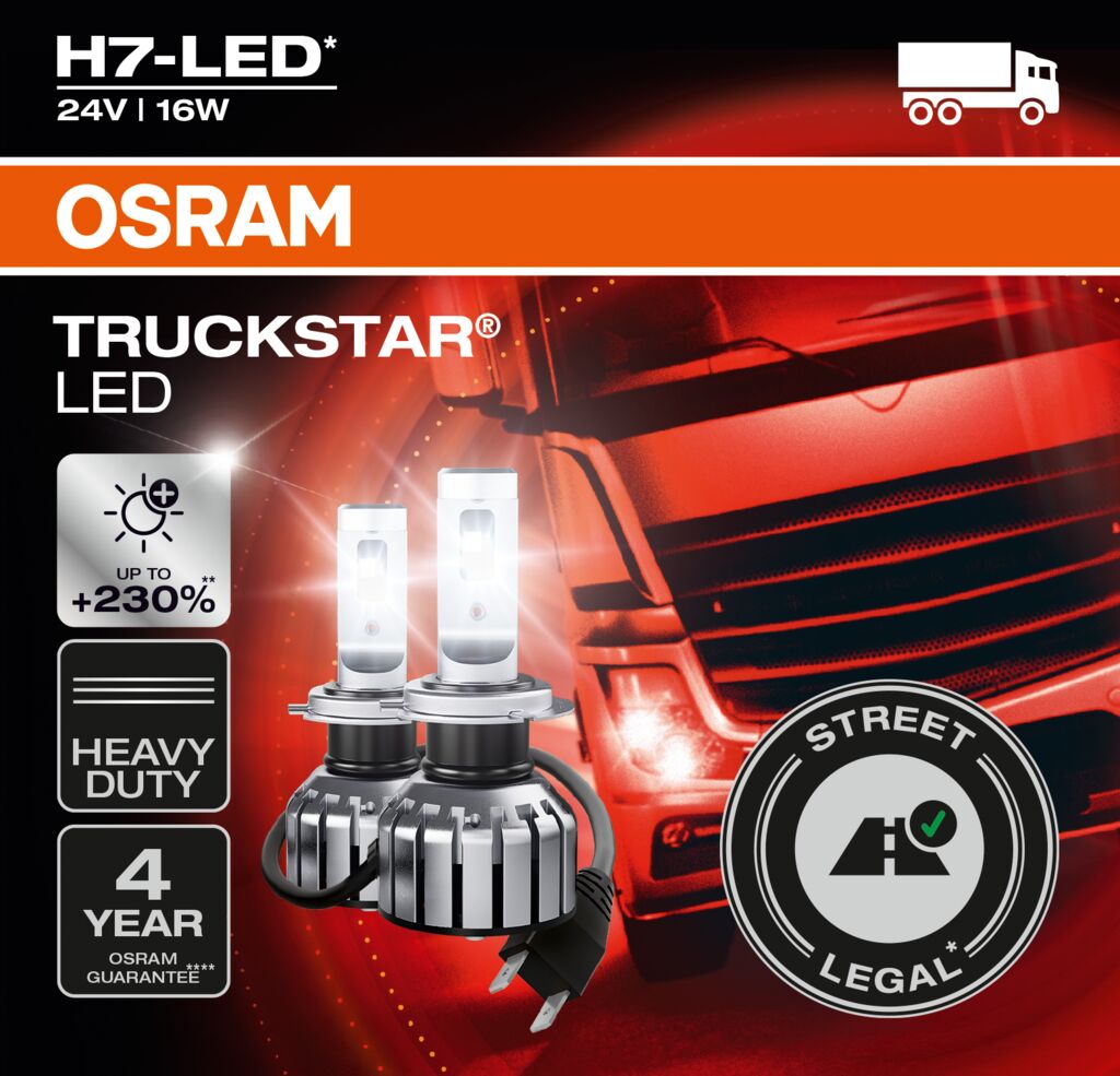OSRAM Truckstar LED – H7 24V - Carlevel AB - Fordon och delar > Fordonsdelar > Belysning