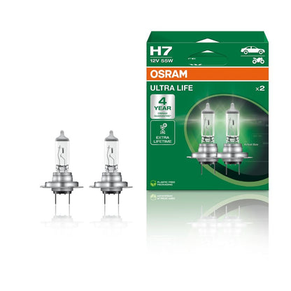 OSRAM Ultra Life – H7 – 2 – Pack - Carlevel AB - Fordon och delar > Fordonstillbehör