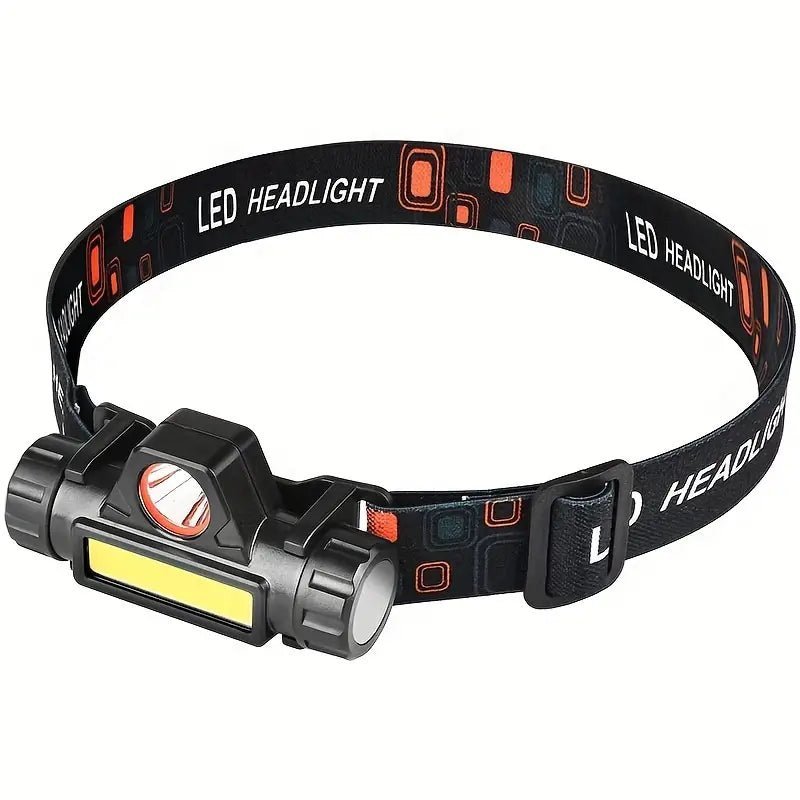 Pannlampa LED 1200mAh USB COB – Multifunktionell - Carlevel AB - Fordon och delar > Fordonsdelar > Belysning
