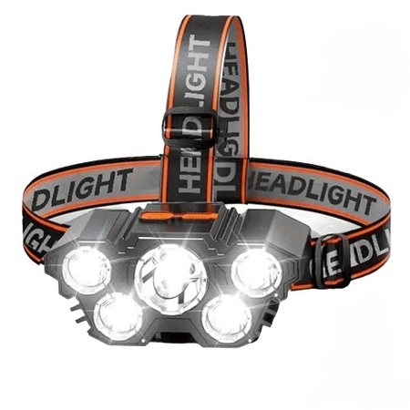 Pannlampa LED uppladdningsbar vattentät – produktbild framifrån | Carlevel