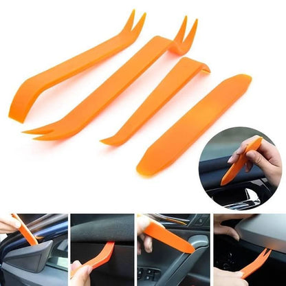 Plastverktyg för Borttagning av Bilpaneler 4 - pack – Skonsam & Effektiv Demontering - Carlevel - 