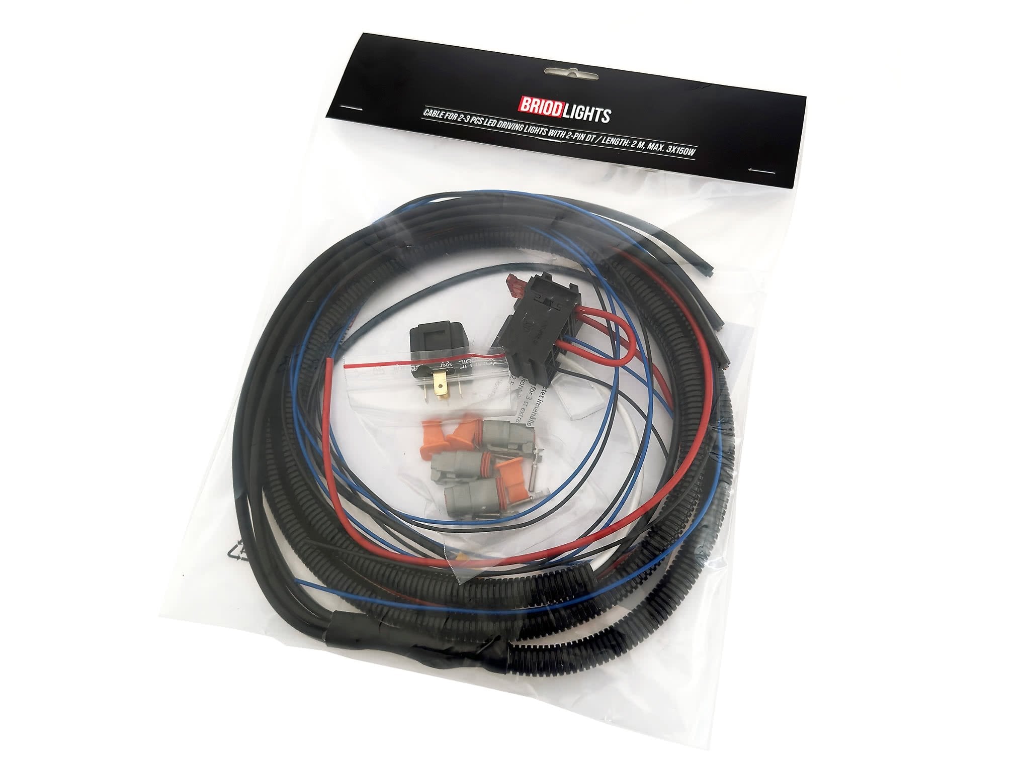 PT – BriodLights kablagepaket för 2 – 3 extraljus 12 V - Carlevel AB - Fordon och delar > Fordonsdelar > Belysning > Extraljus