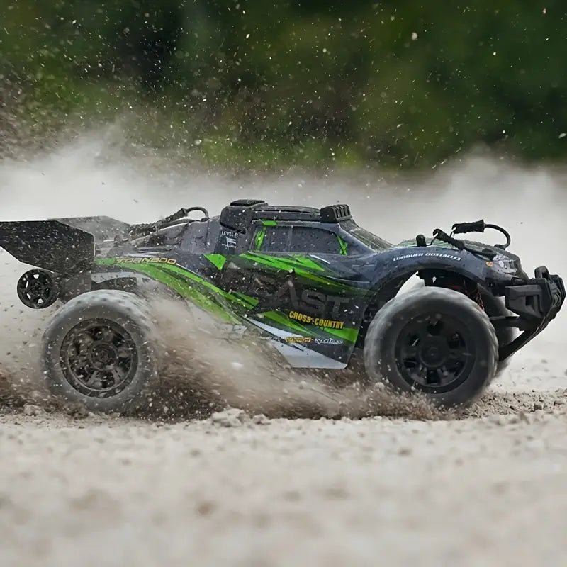 Radiostyrd terrängbil 4WD 35 km/h – Steglös hastighet, PVC-skal, 8+ - Carlevel AB - Fordon och delar > Fordonstillbehör